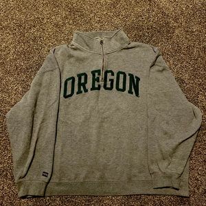 vintage oregon sweatshirt half zip up jansport size XXL preowned
